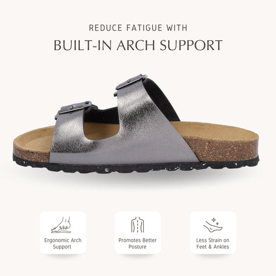 CMP ECO THALITA Women’s Sandals - – Lightweight, Adjustable Double Buckle with Shock-Absorbing Sole – Casual Travel & Outdoor Footwear – Made in Europe