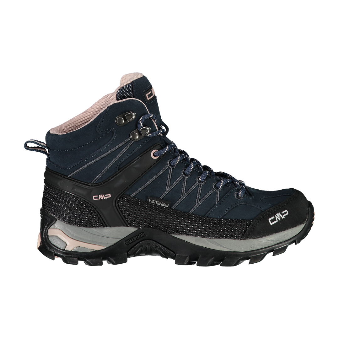 CMP RIGEL Women’s Mid Waterproof Hiking Boots – Lightweight Trail Shoes with Ankle Support & All-Terrain Grip. Designed in Italy.