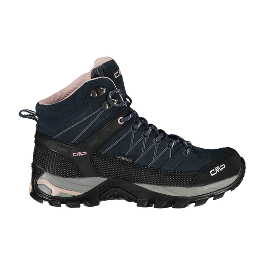 CMP RIGEL Women’s Mid Waterproof Hiking Boots – Lightweight Trail Shoes with Ankle Support & All-Terrain Grip. Designed in Italy.