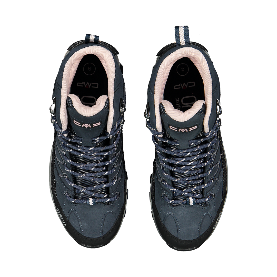 CMP RIGEL Women’s Mid Waterproof Hiking Boots – Lightweight Trail Shoes with Ankle Support & All-Terrain Grip. Designed in Italy.