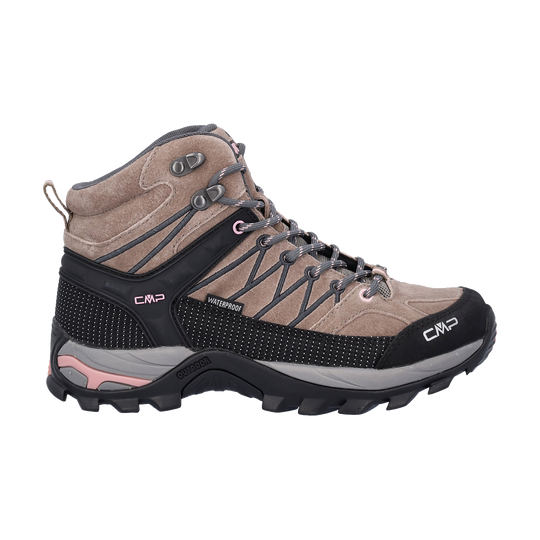 CMP RIGEL Women’s Mid Waterproof Hiking Boots – Lightweight Trail Shoes with Ankle Support & All-Terrain Grip. Designed in Italy.