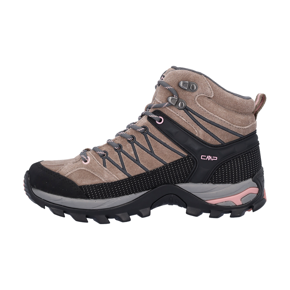 CMP RIGEL Women’s Mid Waterproof Hiking Boots – Lightweight Trail Shoes with Ankle Support & All-Terrain Grip. Designed in Italy.