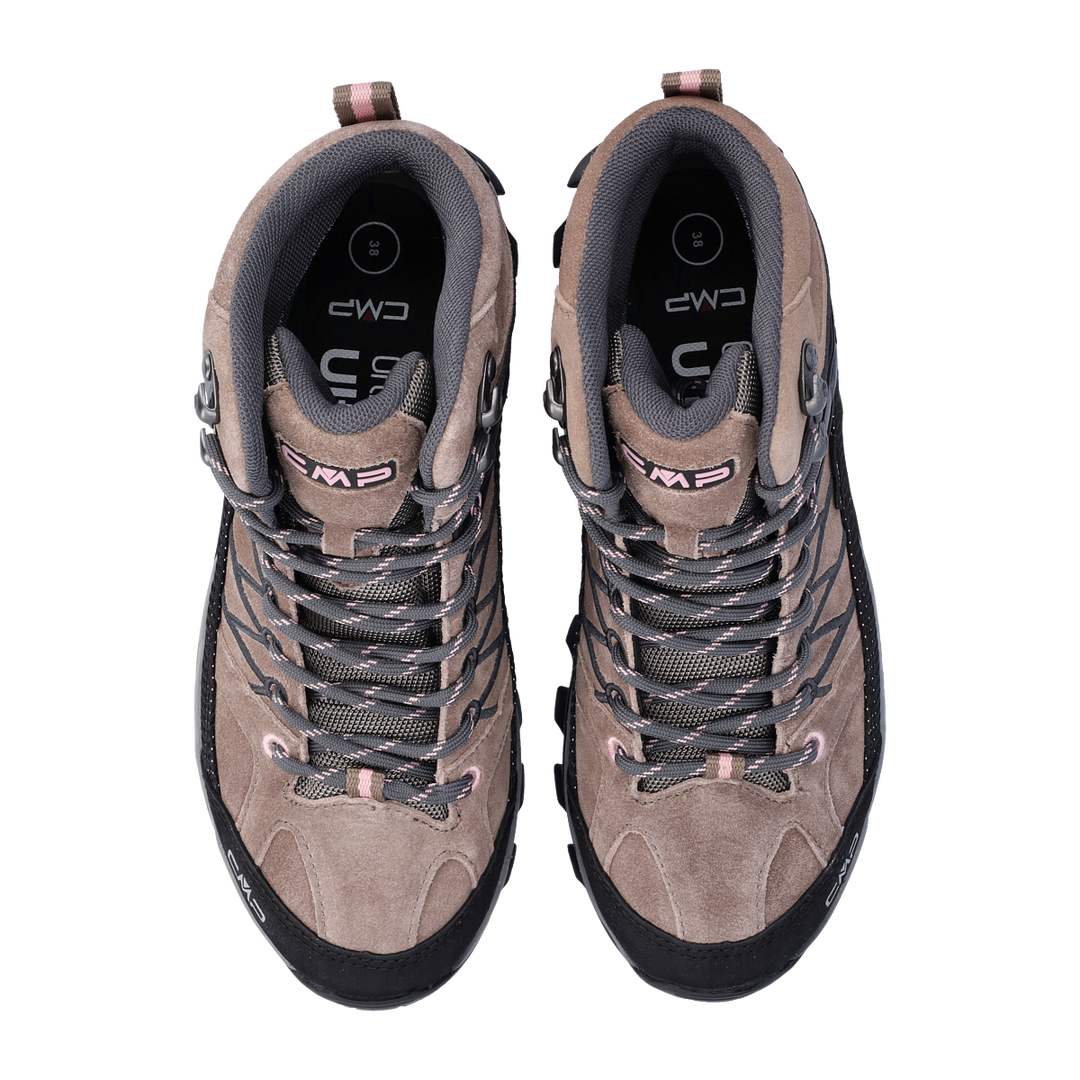 CMP RIGEL Women’s Mid Waterproof Hiking Boots – Lightweight Trail Shoes with Ankle Support & All-Terrain Grip. Designed in Italy.