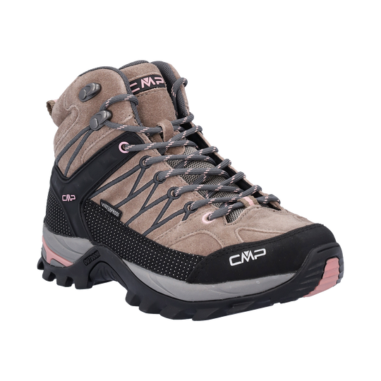 CMP RIGEL Women’s Mid Waterproof Hiking Boots – Lightweight Trail Shoes with Ankle Support & All-Terrain Grip. Designed in Italy.