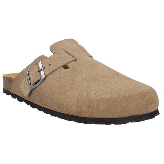CMP NAVARRO Women’s Suede Slippers – Premium Italian-Style Indoor/Outdoor Slip-On House Shoes – Anatomic Cork Footbed, Arch Support & EVA Sole – Made in Europe