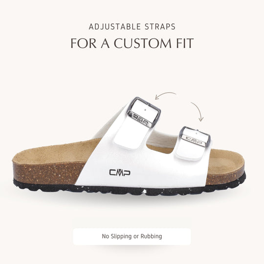 CMP ECO THALITA Women’s Sandals - – Lightweight, Adjustable Double Buckle with Shock-Absorbing Sole – Casual Travel & Outdoor Footwear – Made in Europe