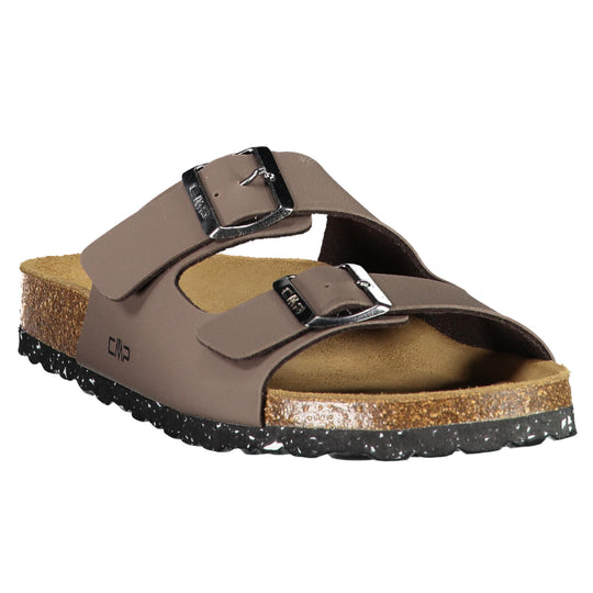 CMP ECO THALITA Men’s Eco-Friendly Cork Sandals – Recycled Materials, Double Buckle Slip-On, Suede Footbed Comfort. Sustainable Italian Comfort for Everyday Wear from Europe